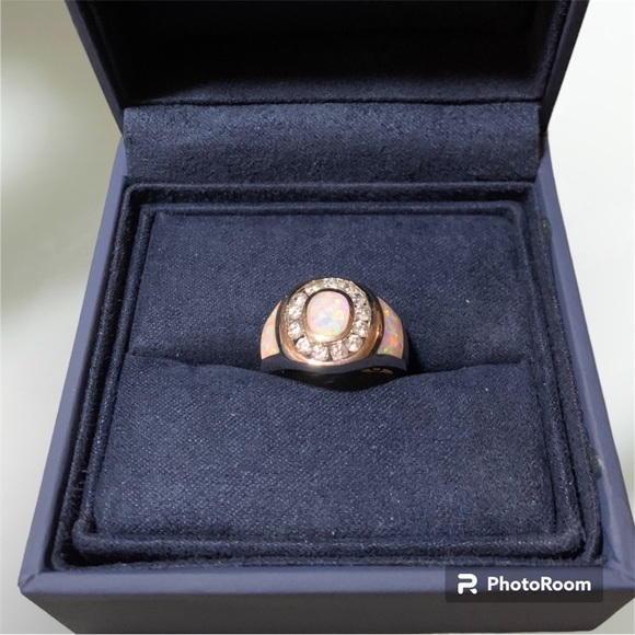 NWT Opal and CZ Ring- Kalifano Stores **SALE - Picture 2 of 7